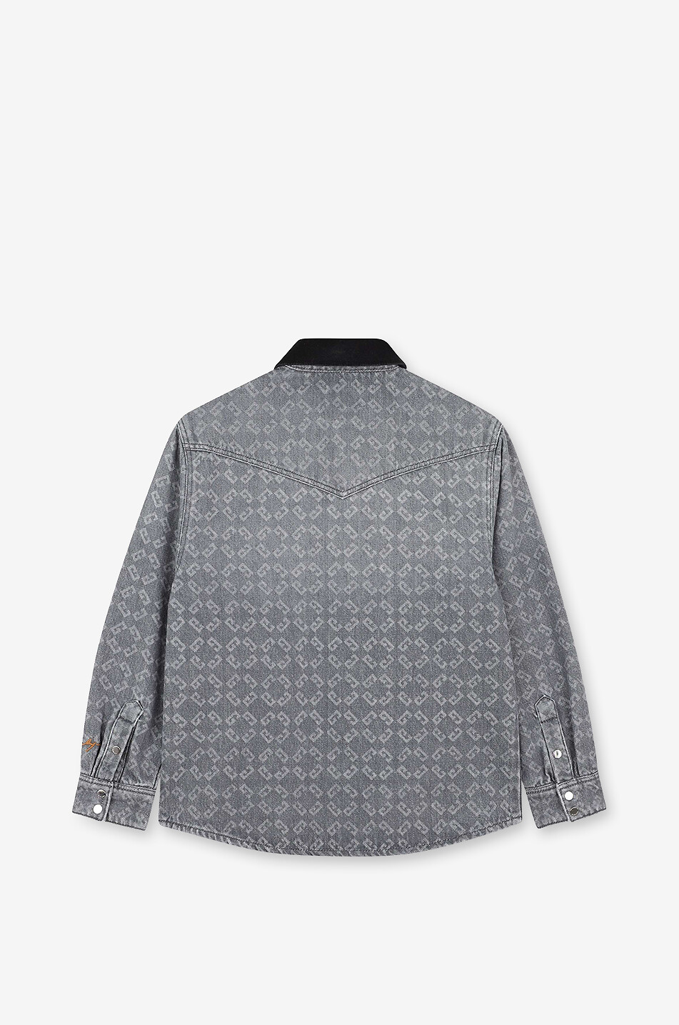 GIVENCHY 4G 72 denim boys' overshirt Boy DARK GREY 2