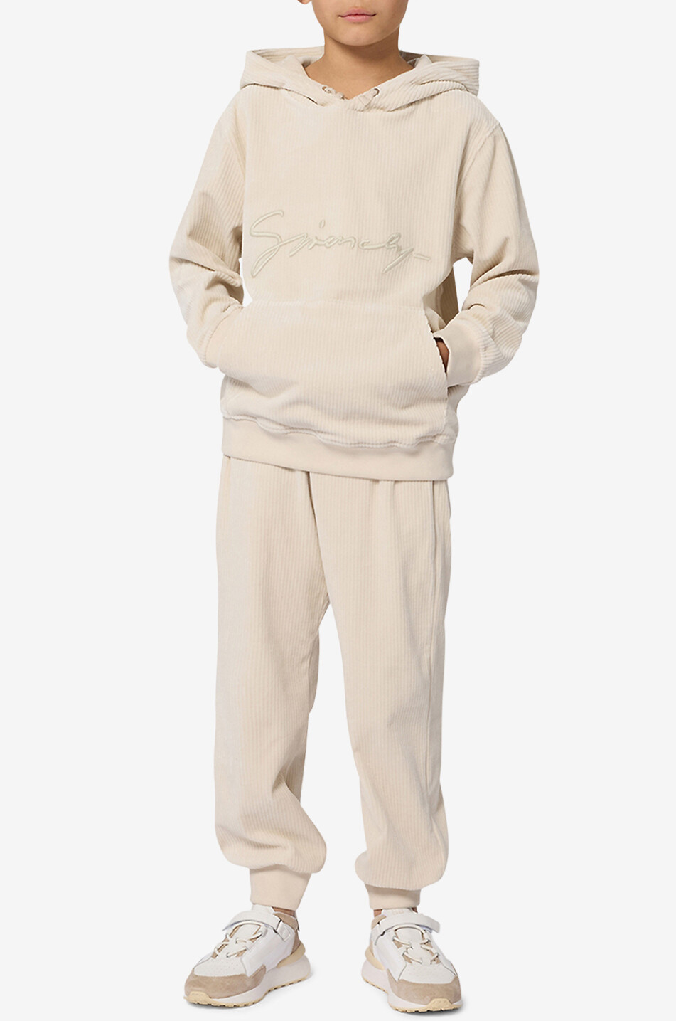 GIVENCHY Givenchy Signature boys' corduroy jogging trousers Boy Light beige 3