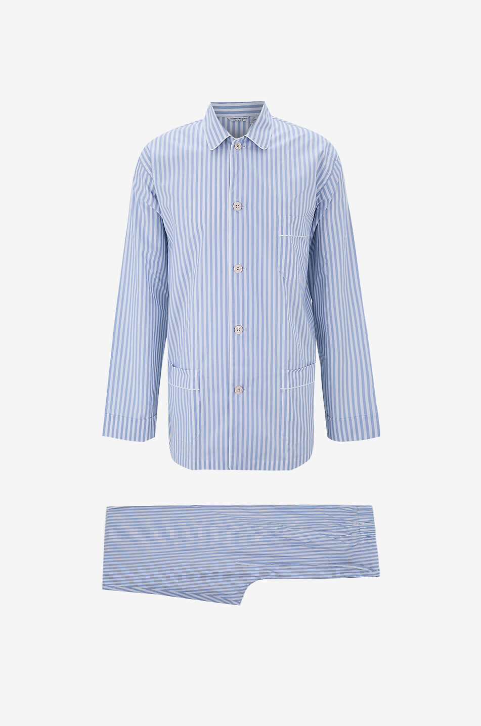 ROBERTO RICETTI Pyjama long en popeline Venezia Homme BLEU MOYEN 1