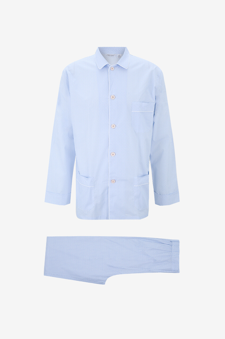 ROBERTO RICETTI Pyjama long en popeline Venezia Homme BLEU CLAIR 1