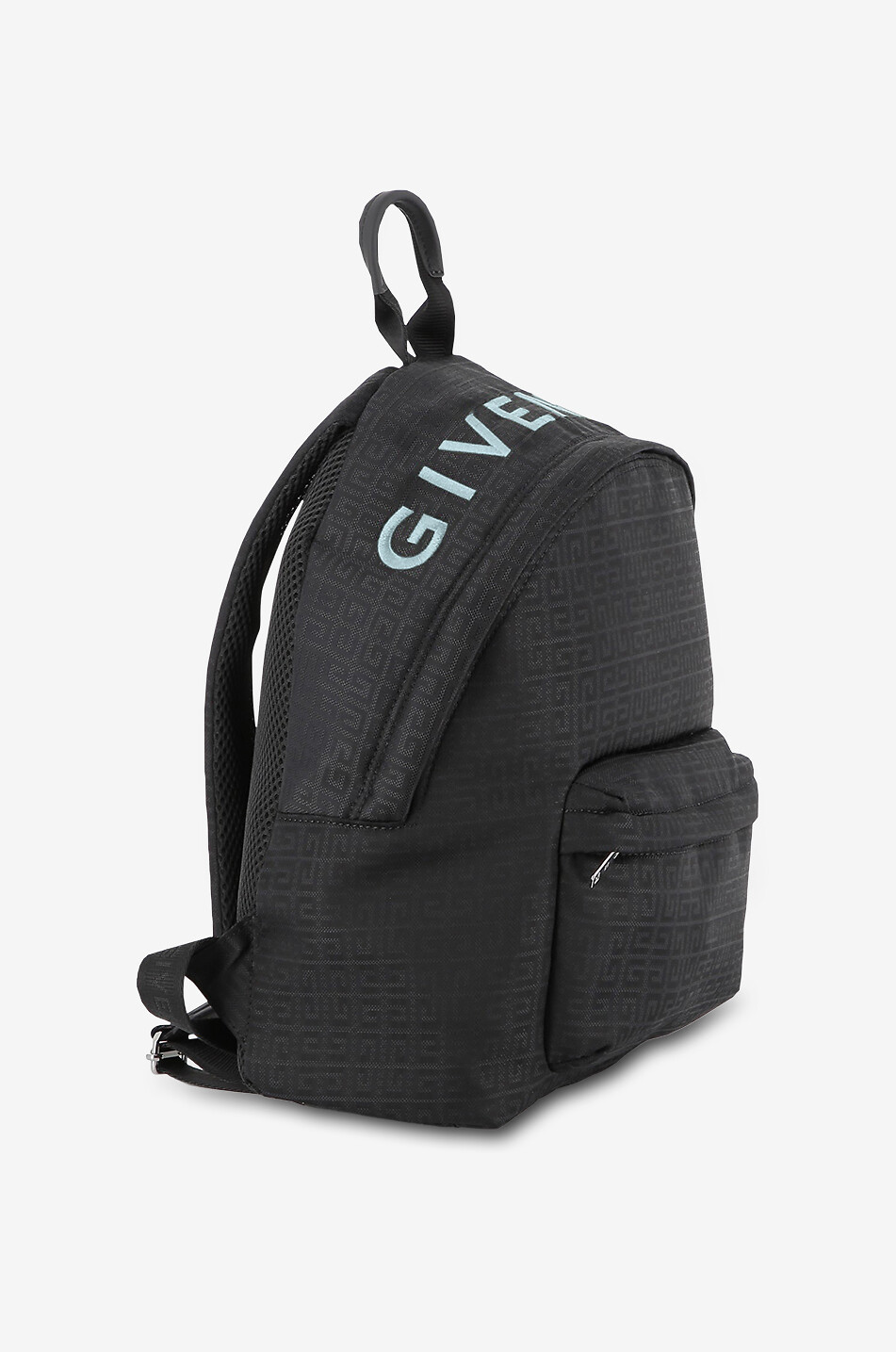GIVENCHY Sac à dos enfant en jacquard et cuir 4G Garçon NOIR 6