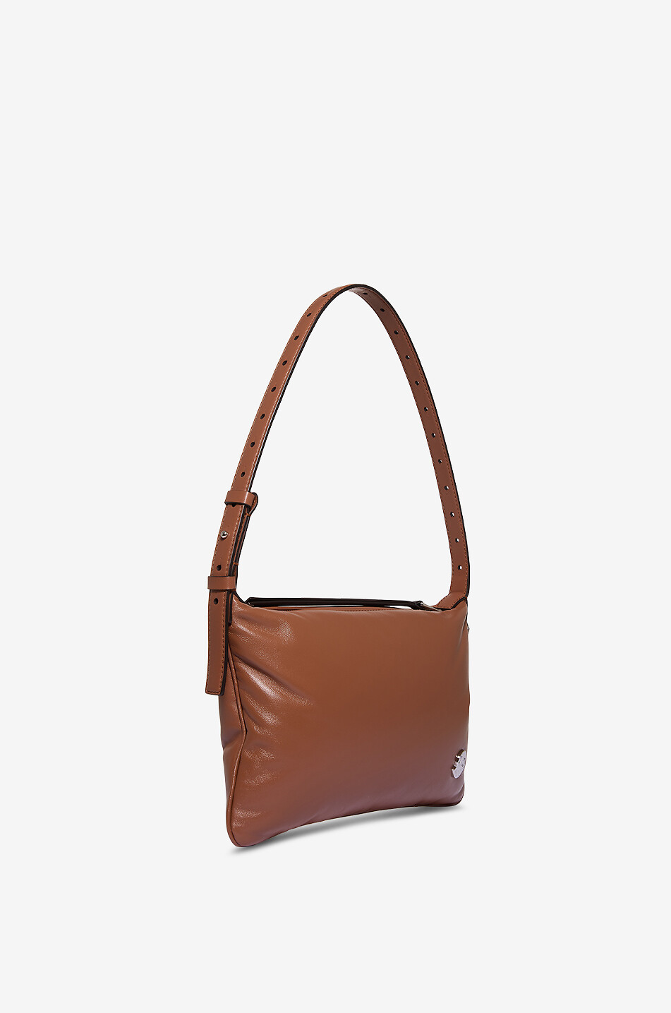 MONCLER Vetta nappa leather shoulder bag Women BROWN 2