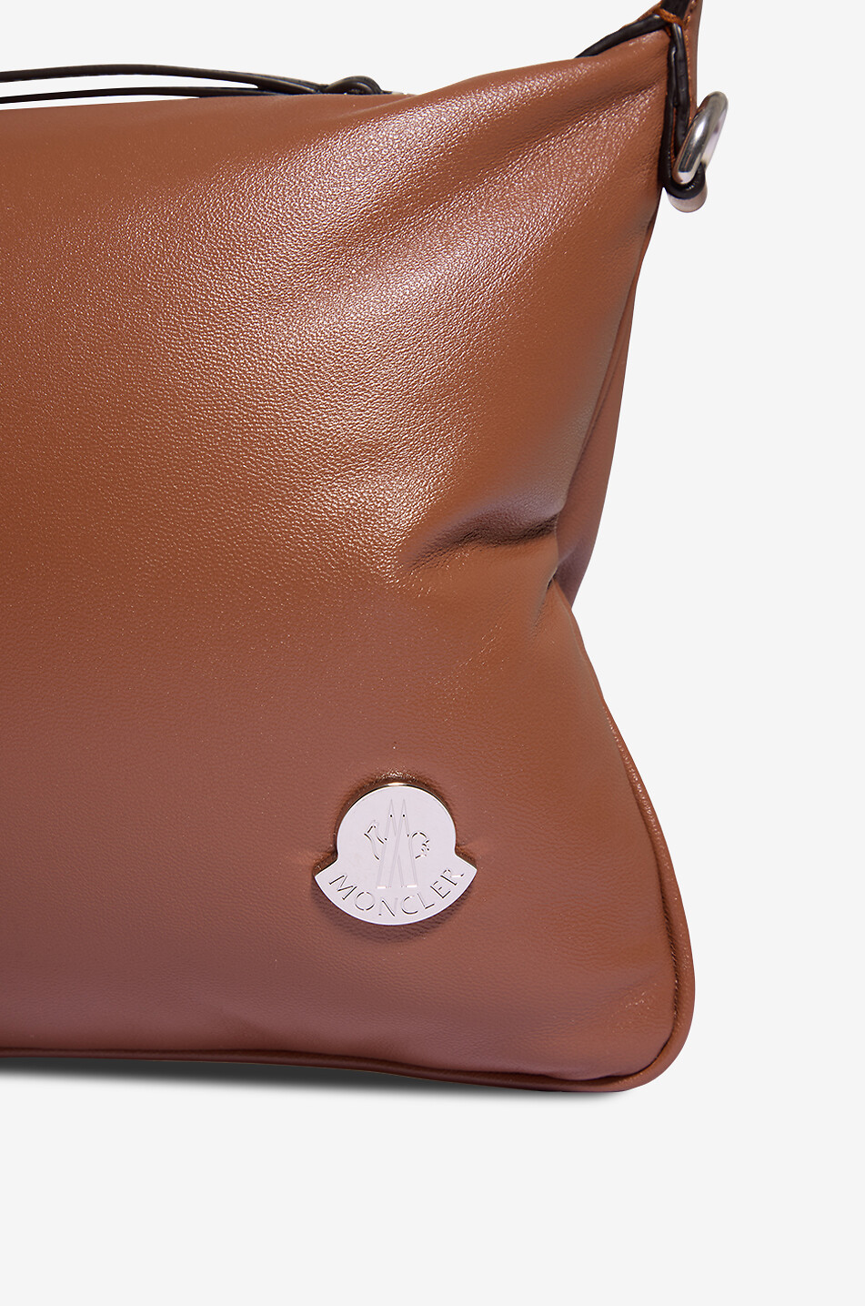 MONCLER Vetta nappa leather shoulder bag Women BROWN 5