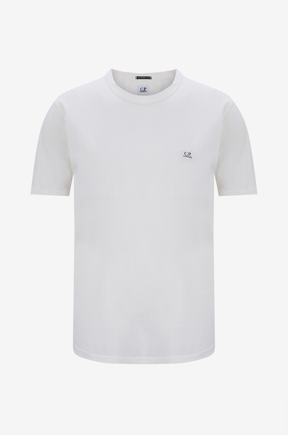 C.P. COMPANY T-shirt manches courtes en jersey mercerisé Homme BLANC CASSE 1