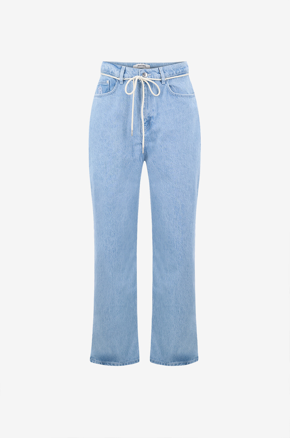 Ausgewaschene Baggy-Jeans Relaxed Light Wash