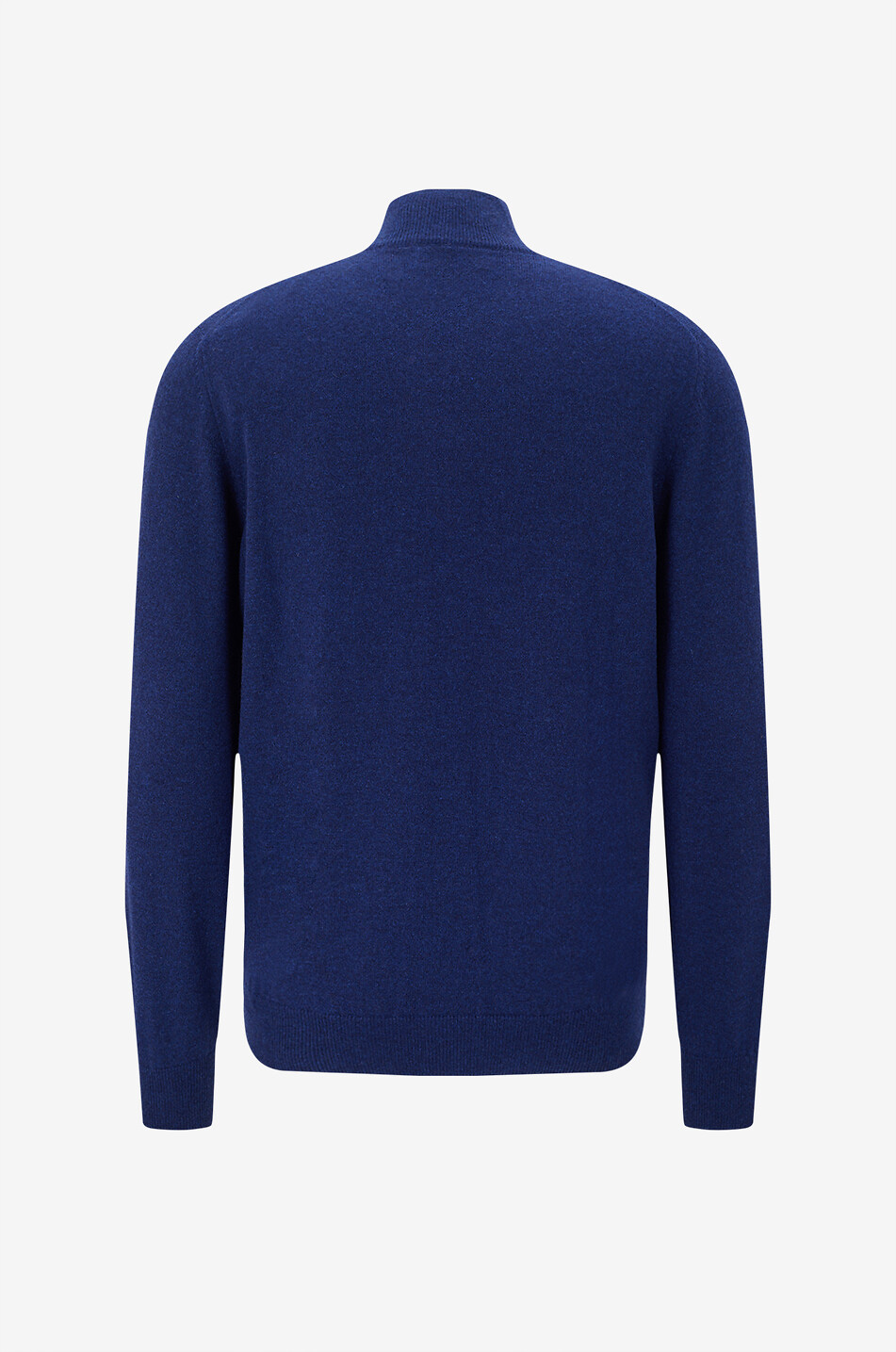 BRUNELLO CUCINELLI Cashmere jumper with half-zip stand-up collar Men MEDIUM BLUE 2