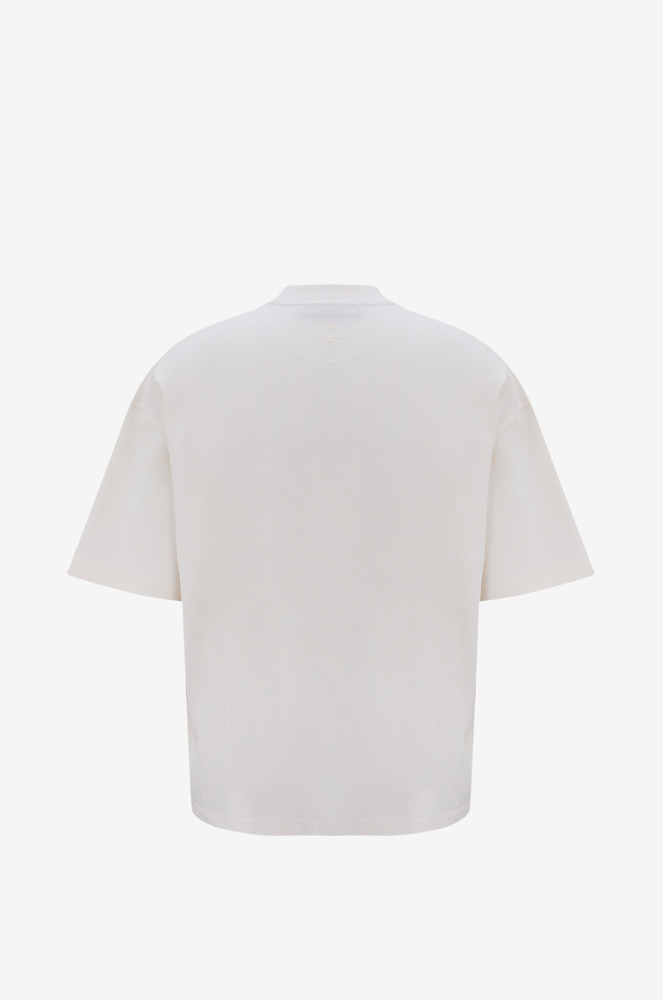 ABOUT:BLANK Dual Logo heavy jersey boxy T-shirt Men BEIGE 2