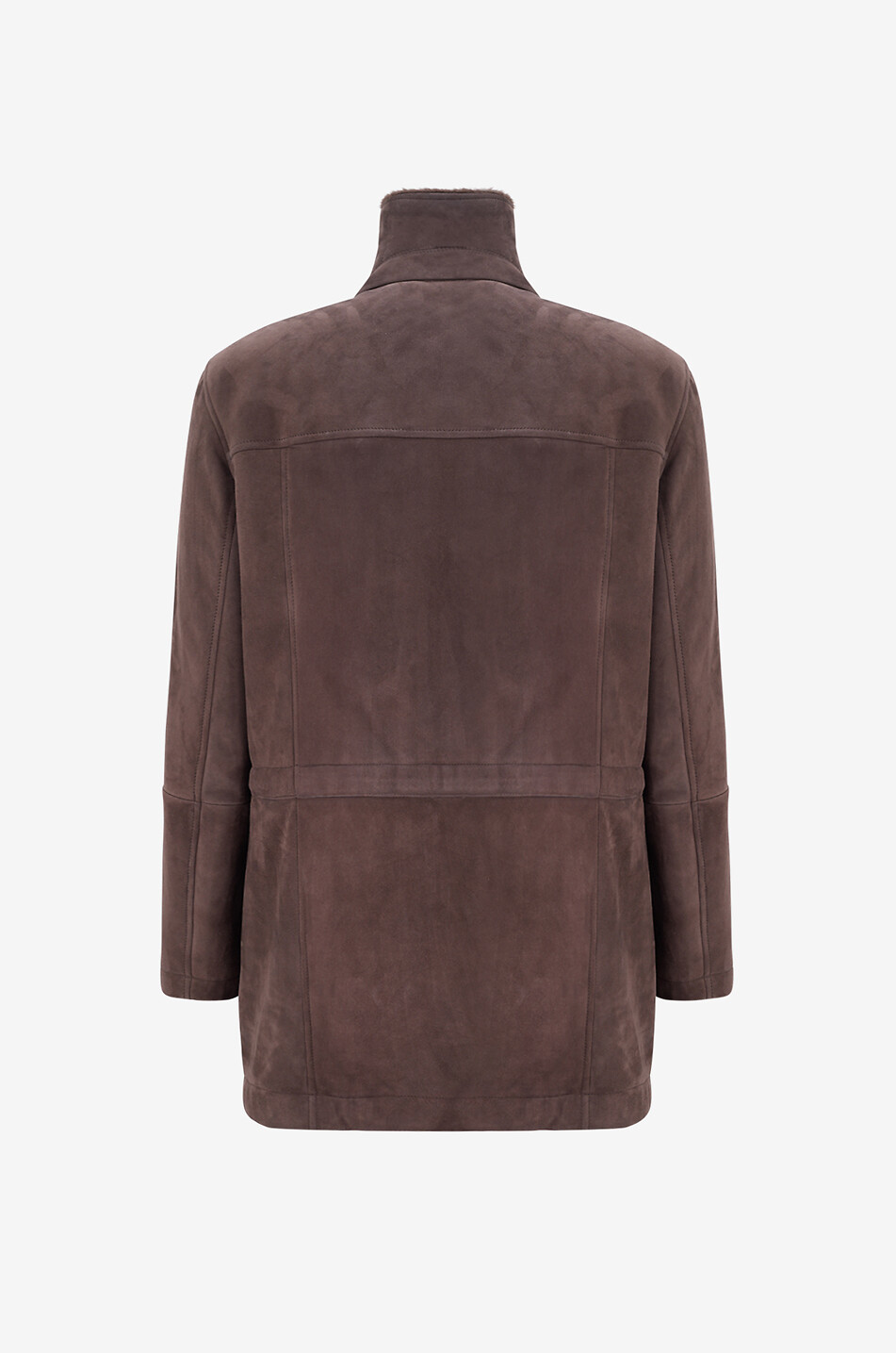 BRUNELLO CUCINELLI Shearling coat Men DARK BROWN 2