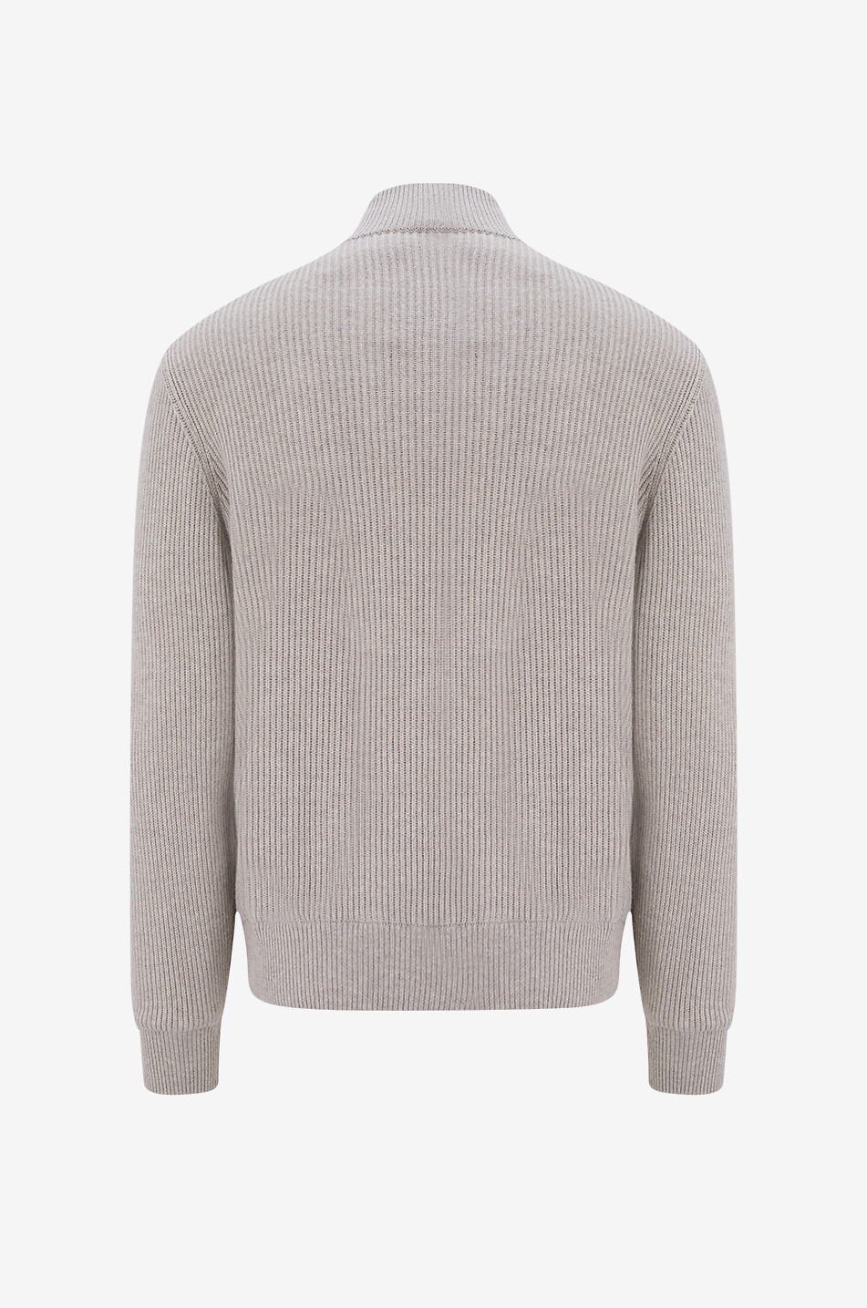 BRUNELLO CUCINELLI Suede and cashmere bomber jacket with stand-up collar Men Light beige 2