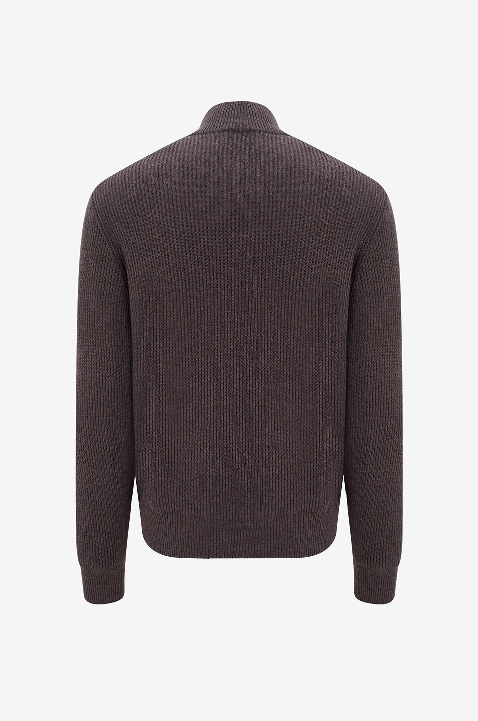 BRUNELLO CUCINELLI Suede and cashmere bomber jacket with stand-up collar Men DARK BROWN 2