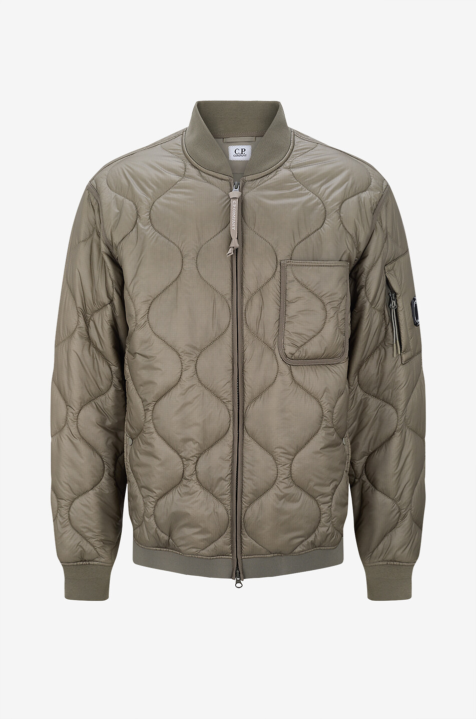 C.P. COMPANY Medium ripstop quilted jacket Men KHAKI 1