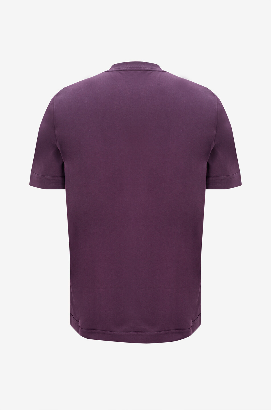 MONCLER Dickes Bio-Baumwoll-T-Shirt mit Logopatch aus Leder Herren DUNKELROSA 2