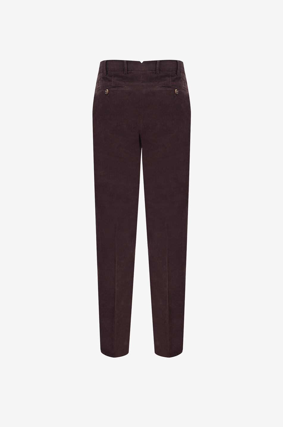 BRUNELLO CUCINELLI Pantalon à pinces en velours côtelé Leisure Fit Homme MARRON FONCÉ 2