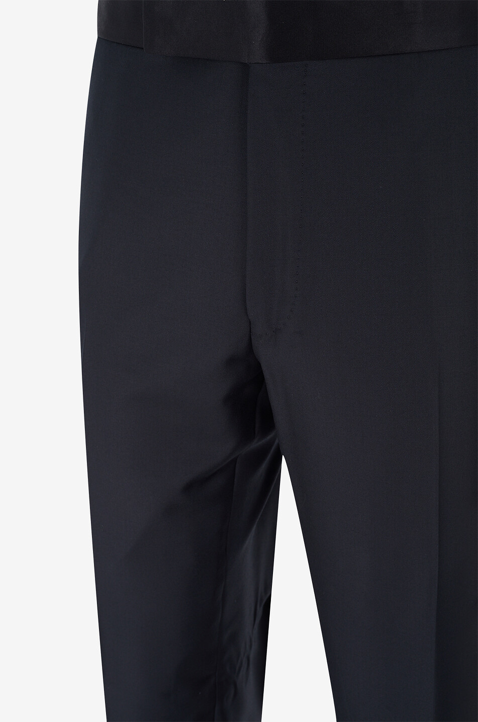 TOM FORD Shelton wool wtill and satin smoking trousers Men BLACK 3