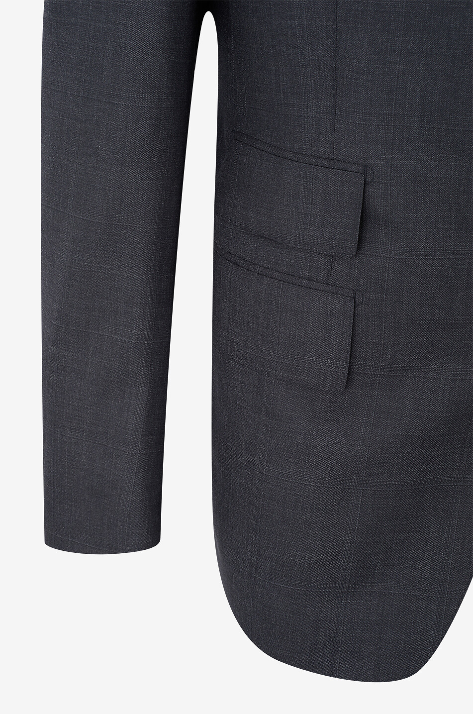 TOM FORD Melierter Anzug aus Wolle und Seide Shelton Overcheck Herren DUNKELGRAU 3