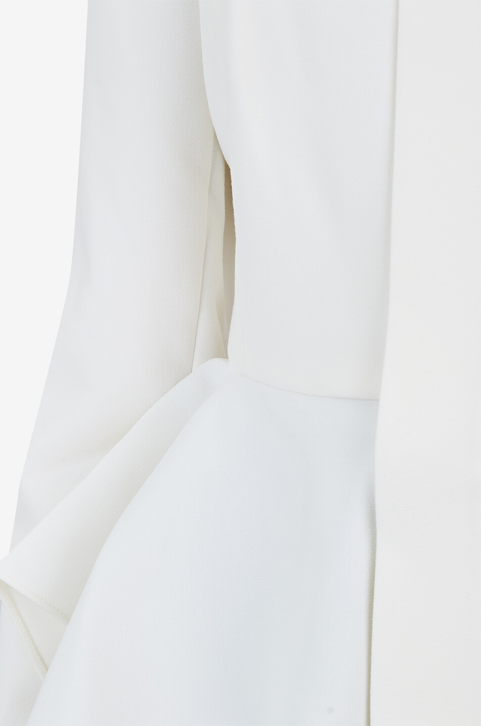 ROLAND MOURET Veste tailleur en crêpe à basque Femme BLANC 3