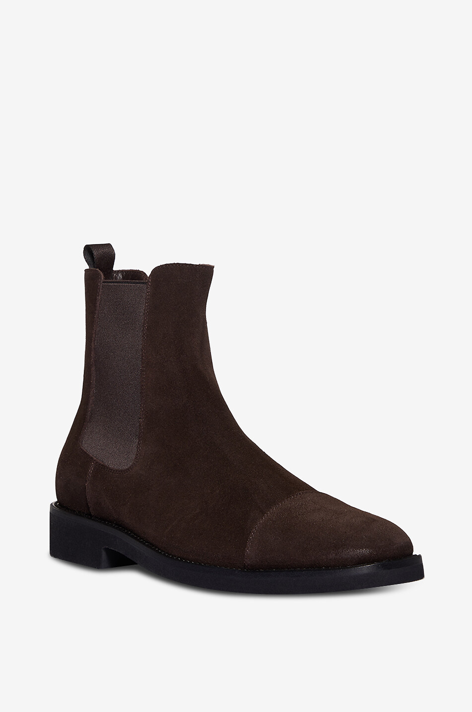 TOM FORD Light Sole suede chelsea ankle boots Men DARK BROWN 1