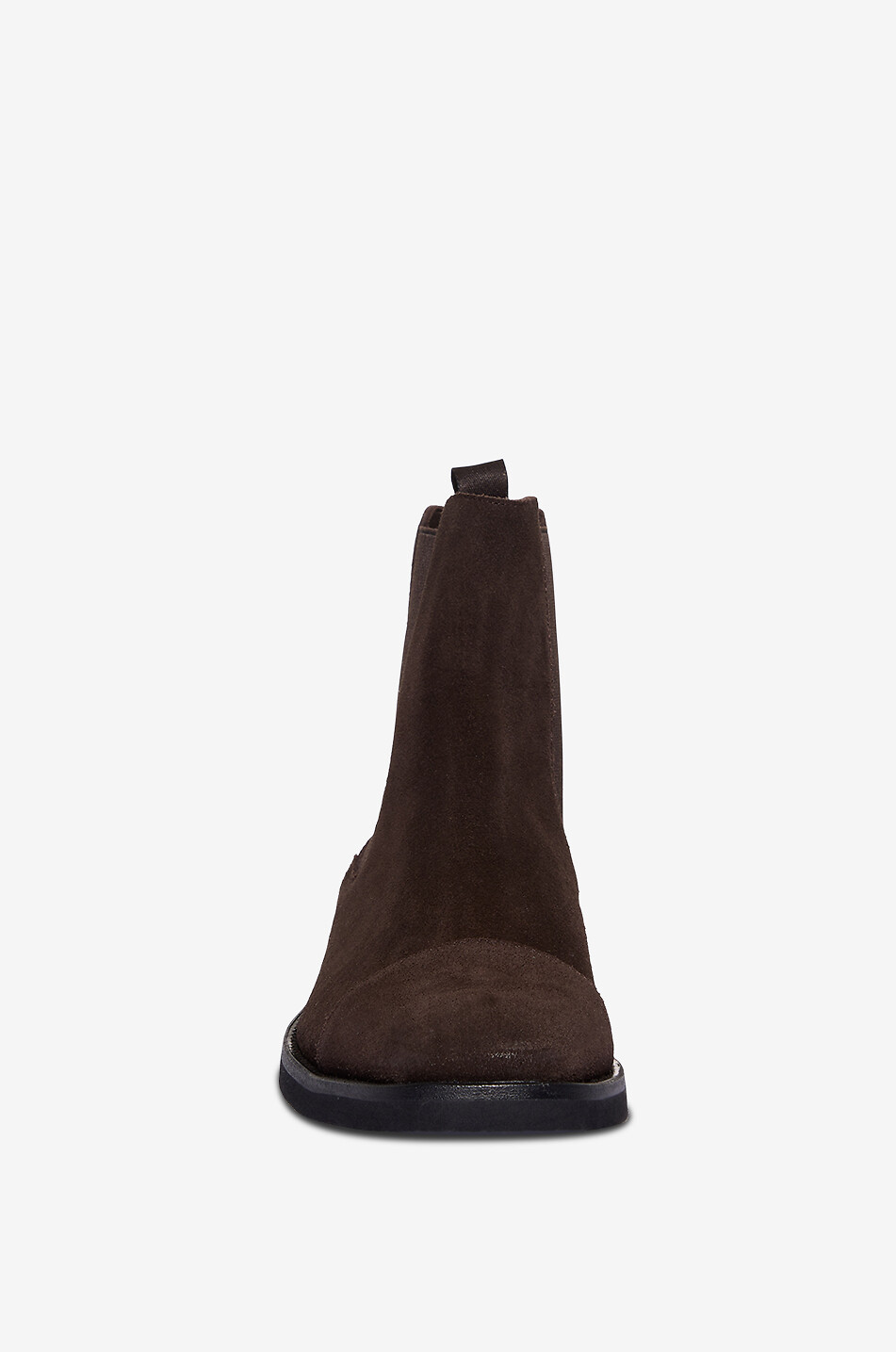 TOM FORD Light Sole suede chelsea ankle boots Men DARK BROWN 2
