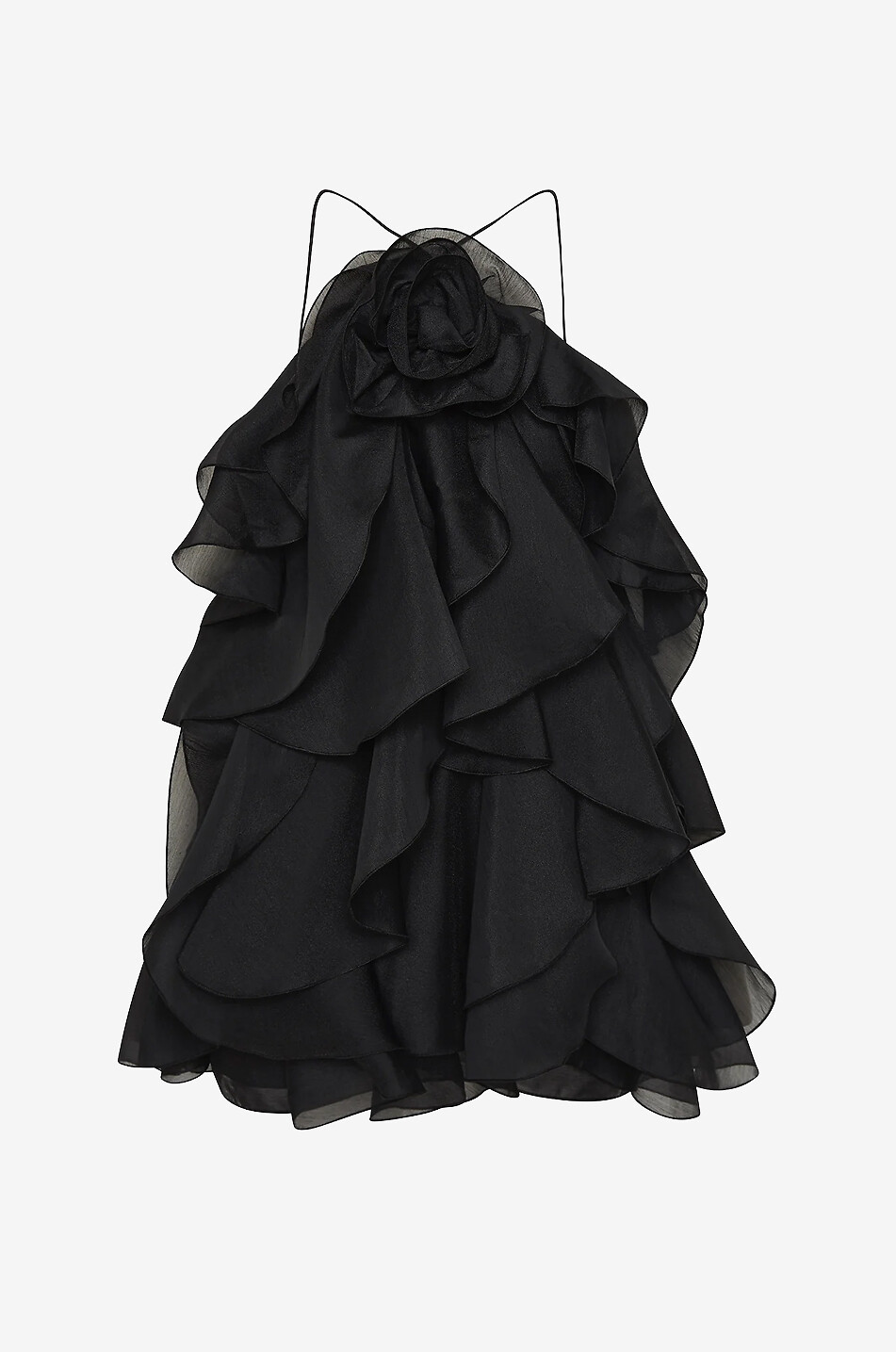 Mini-Neckholder-Rüschenkleid Pandorea