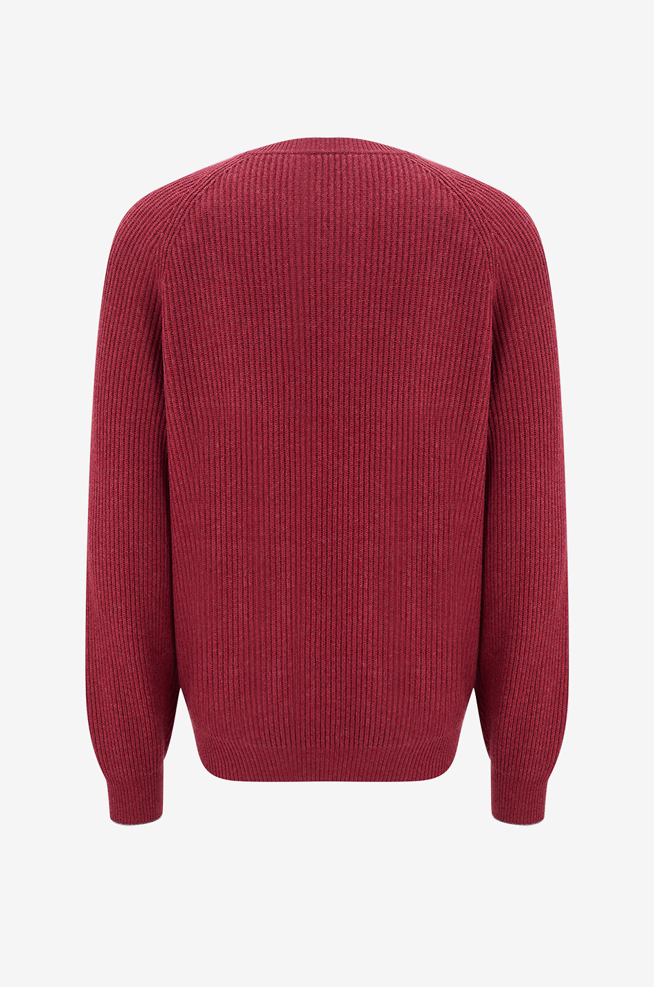 BRUNELLO CUCINELLI Rib knit cashmere raglan sleeve jmper Men RED 2