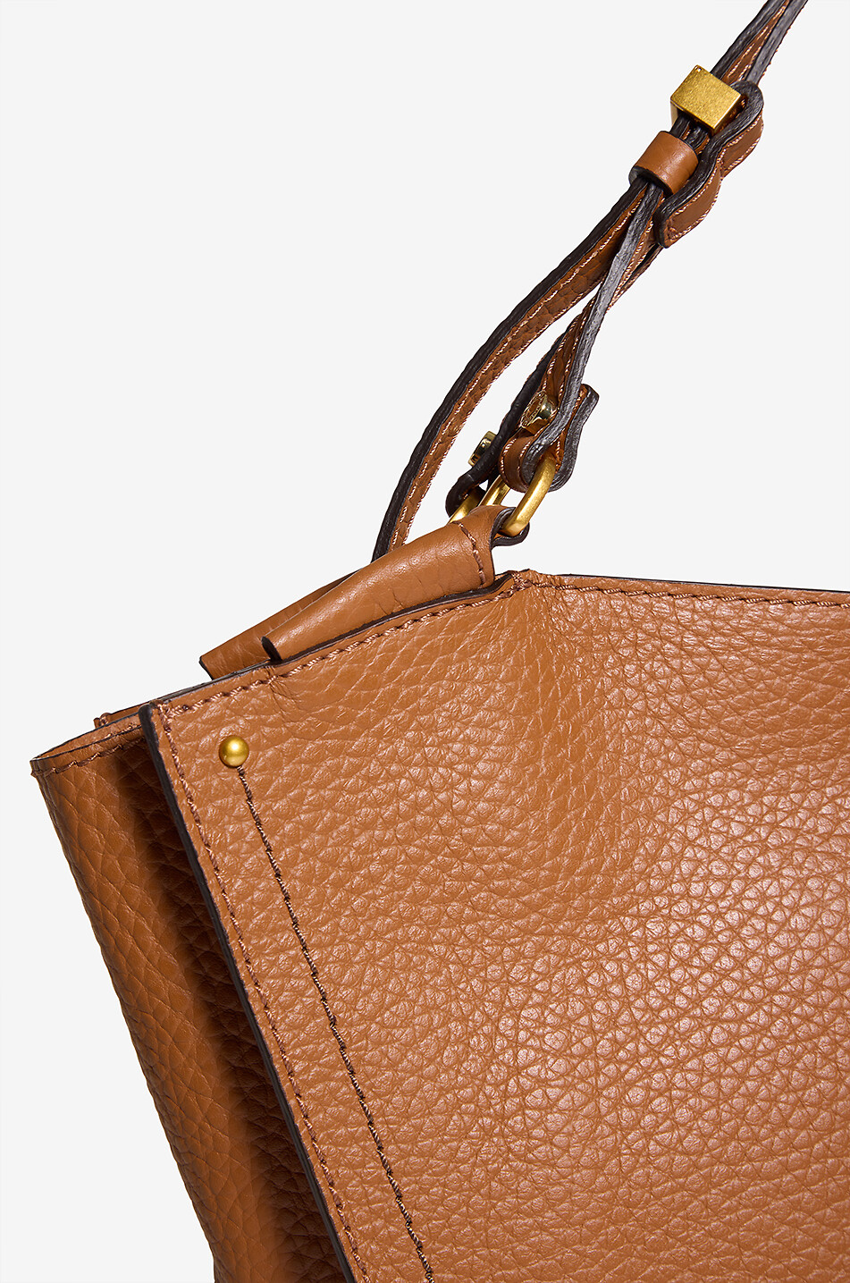 GIANNI CHIARINI Shopper aus genarbtem Leder Bloom Damen BRAUN 5