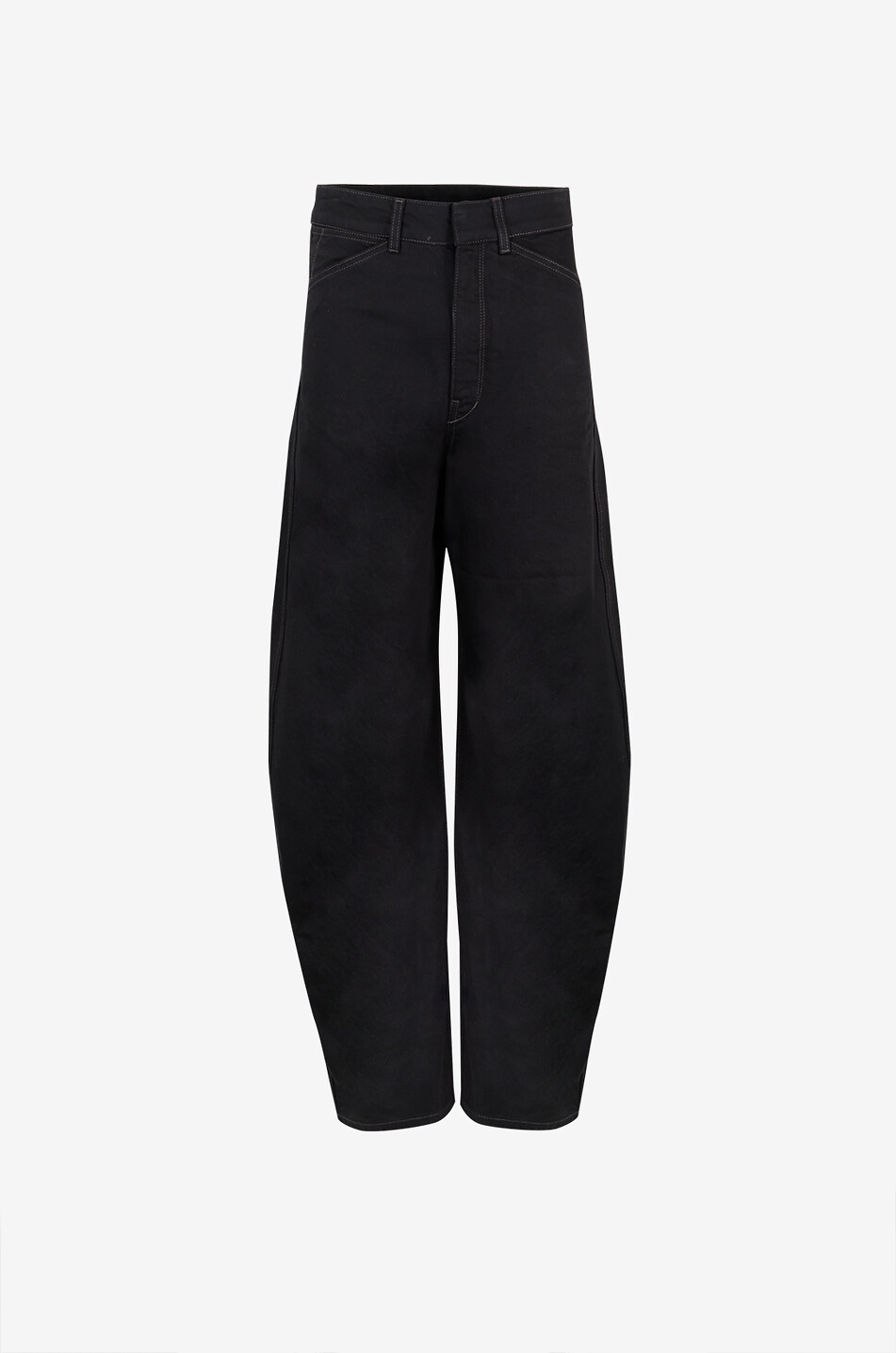 LEMAIRE Jean brut High Waisted Curved Black Femme NOIR 1