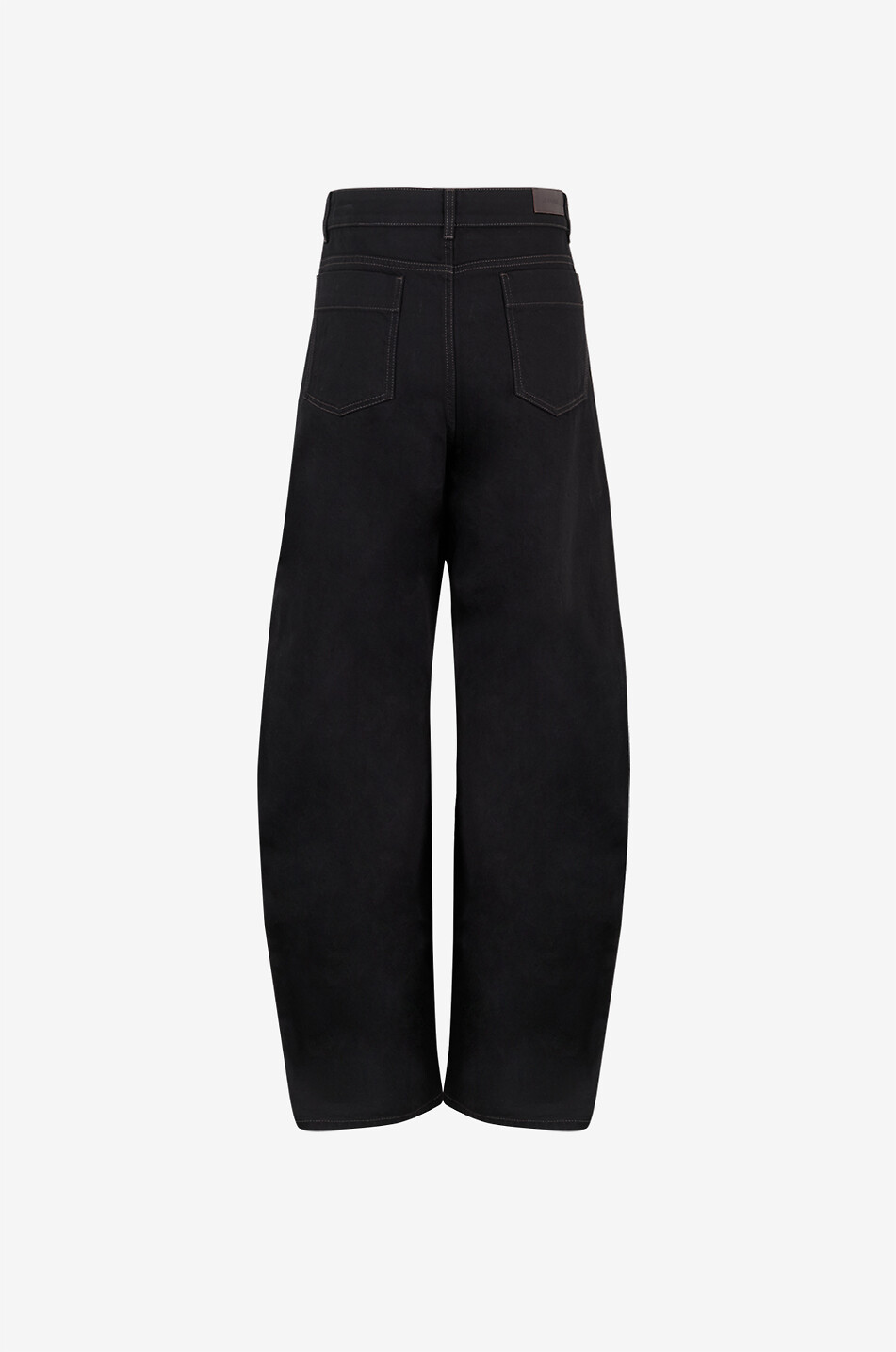LEMAIRE Jean brut High Waisted Curved Black Femme NOIR 2
