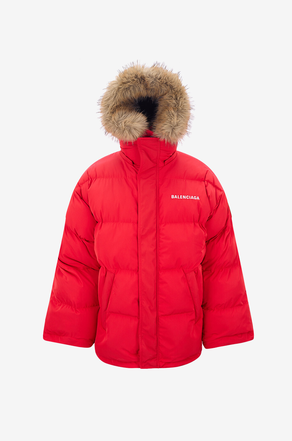 BALENCIAGA Parka réversible chaude en gabardine technique Uniform Homme NOIR 2