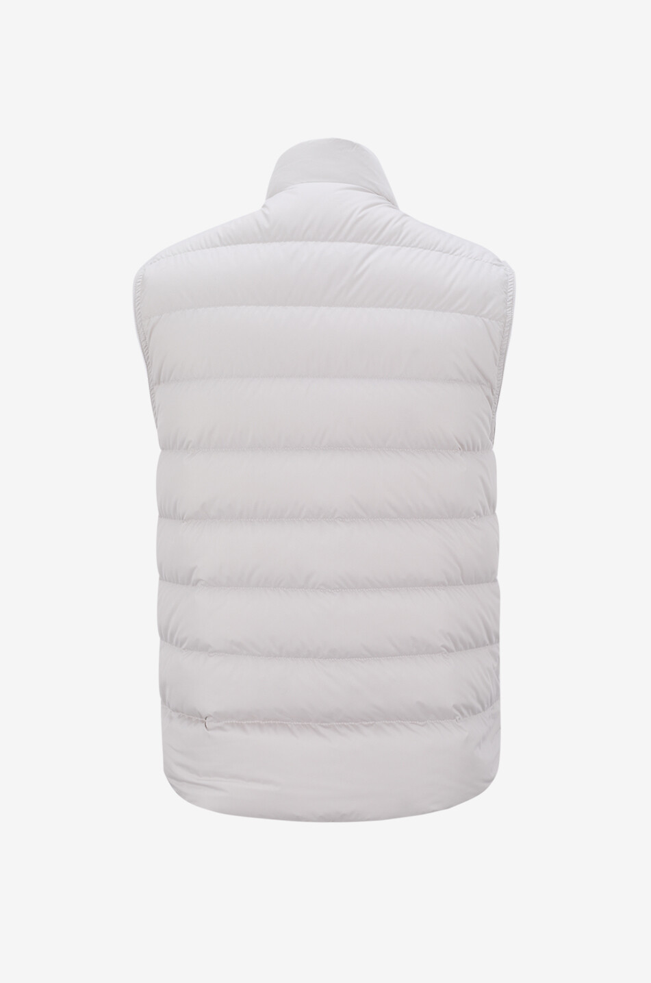 MONCLER Treompan sleeveless down jacket with leather patch Men WHITE 2