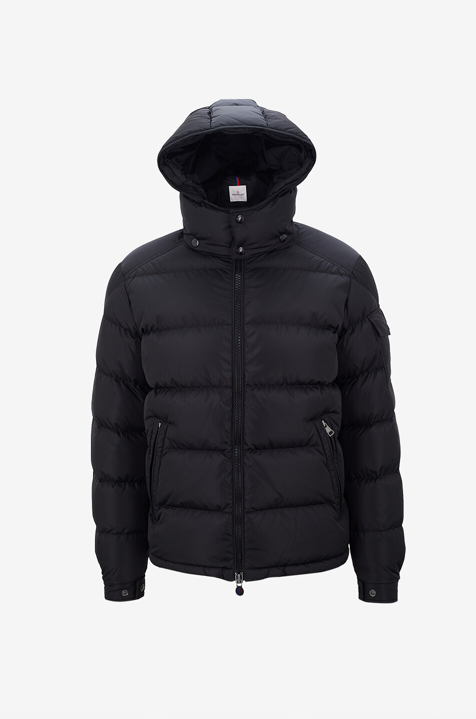MONCLER Kurze Daunenjacke mit abnehmbarer Kapuze Moncler Maya Herren SCHWARZ 1