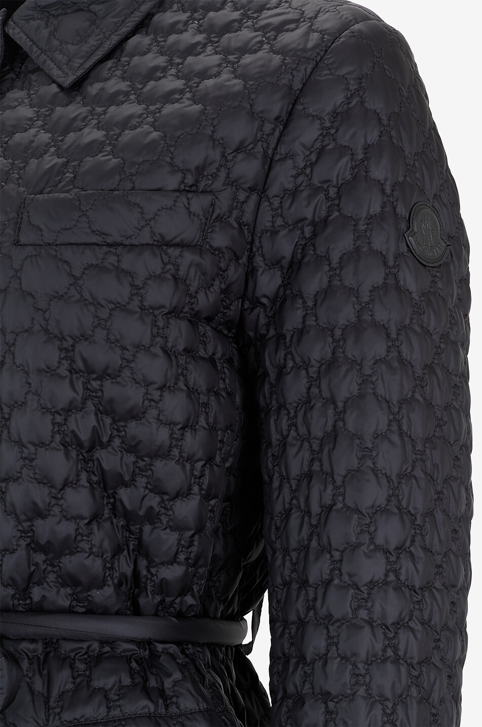 MONCLER Leichter Steppmantel mit Gürtel Raissac Damen SCHWARZ 3