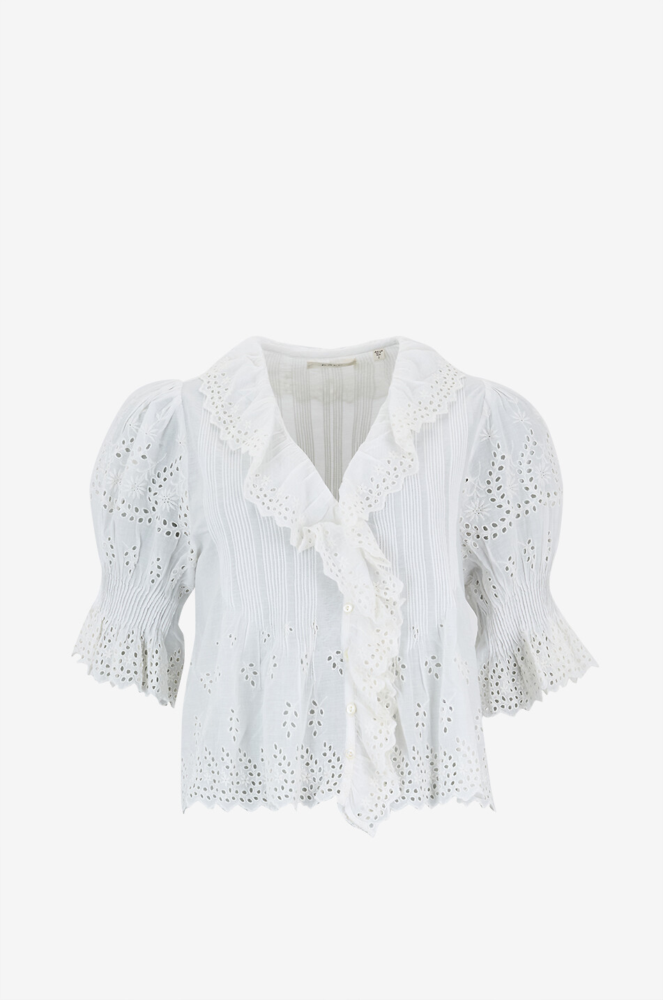 DÔEN Top en voile à manches bouffantes Henry Femme BLANC 1