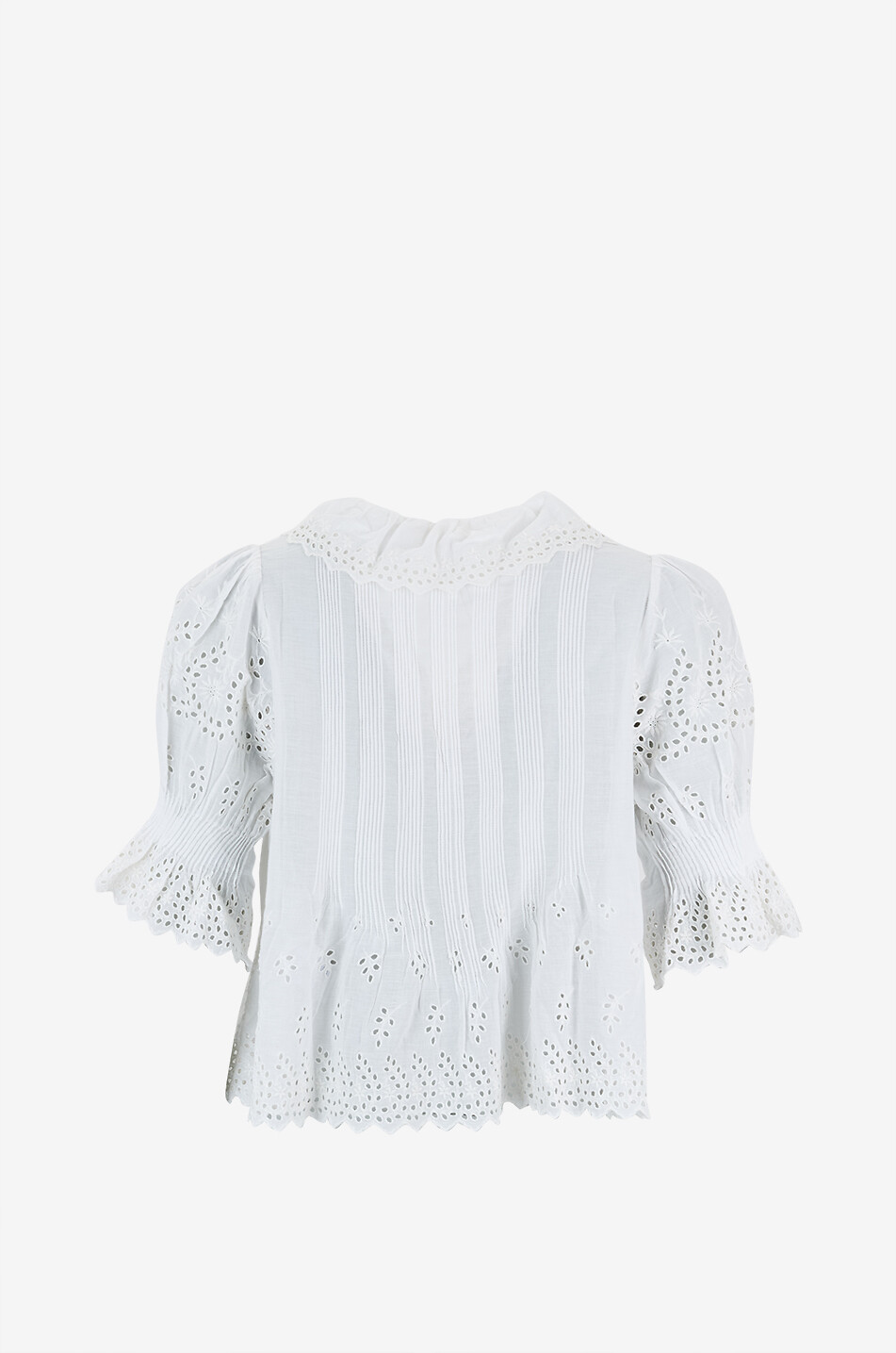 DÔEN Top en voile à manches bouffantes Henry Femme BLANC 2