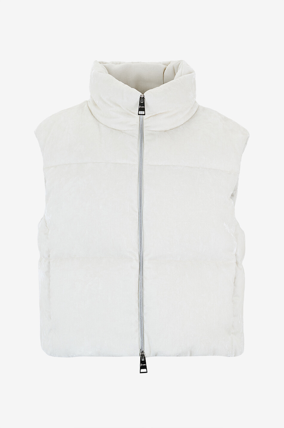 Steppweste aus Cord mit Lurex