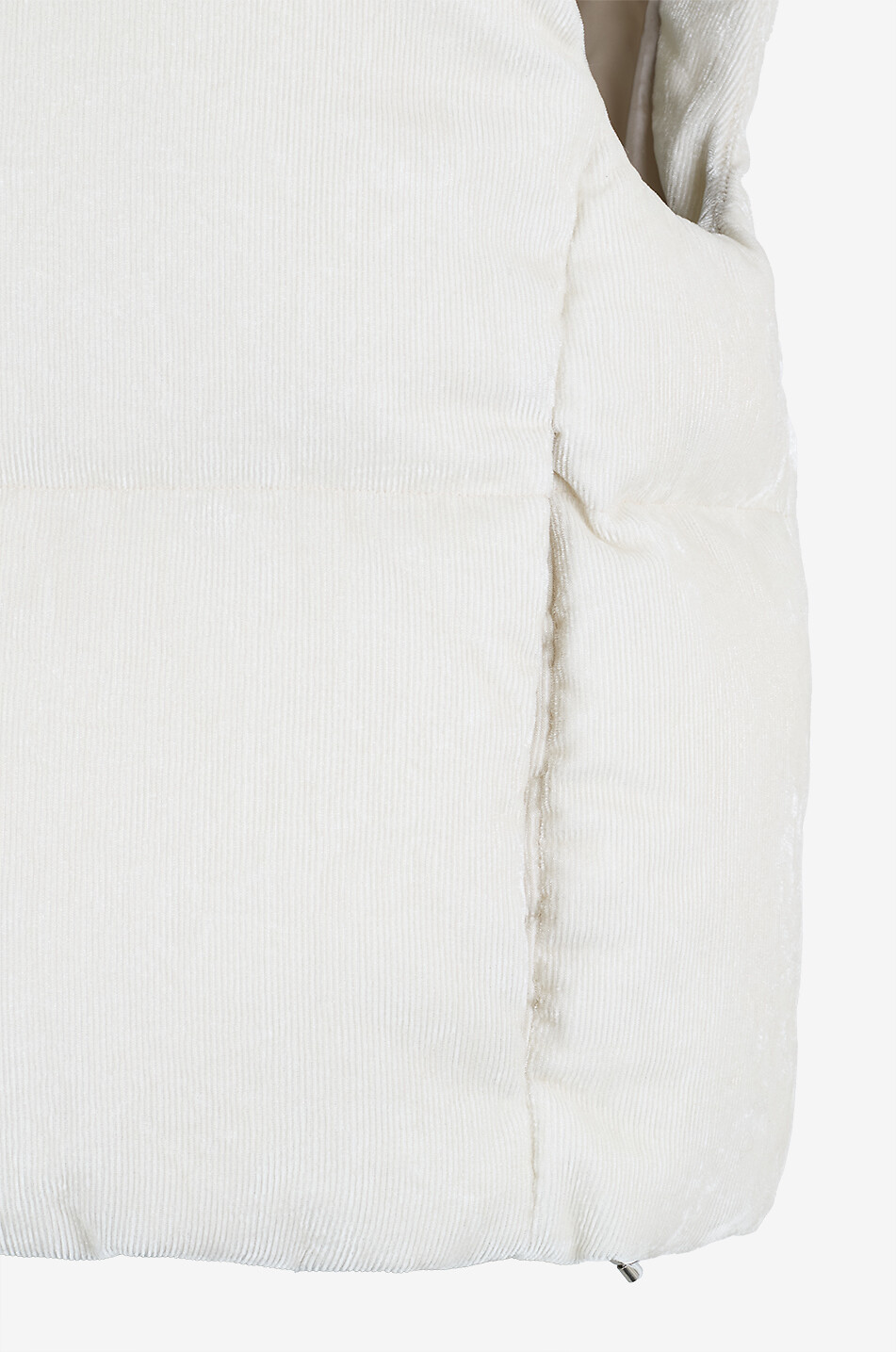 HERNO Steppweste aus Cord mit Lurex Damen Hellbeige 3