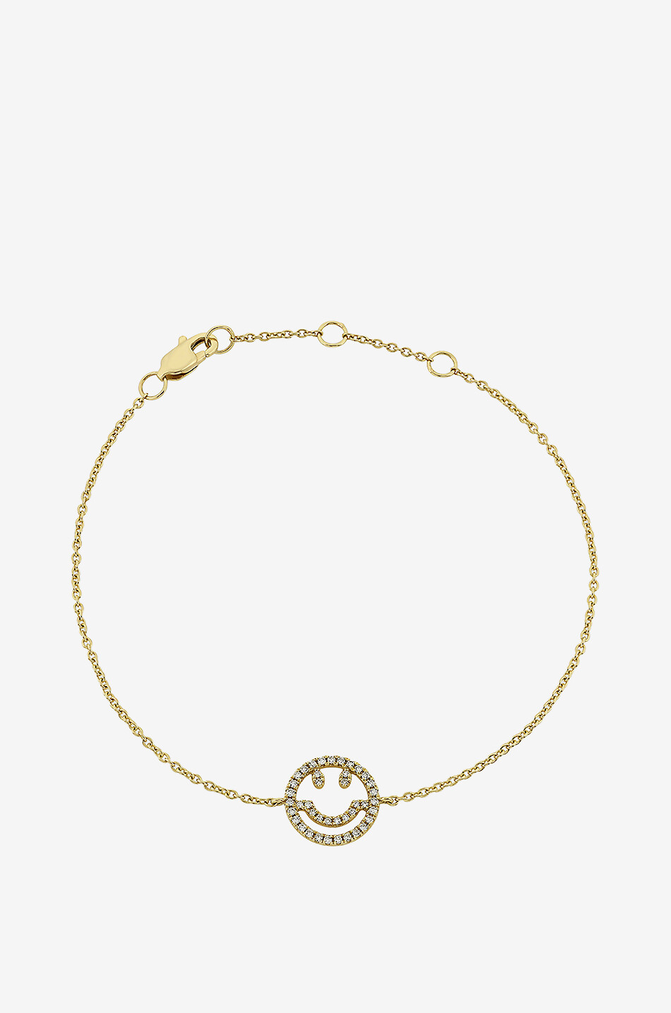 ROXANNE FIRST Gelbgold-Armband mit Diamanten Mini Happy Face Damen GOLDEN 1