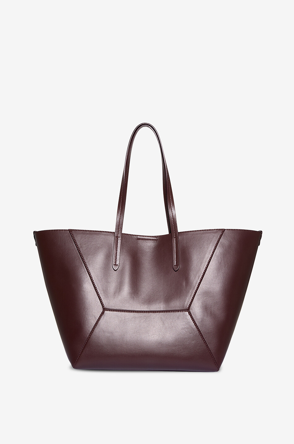 BRUNELLO CUCINELLI BC Duo smooth calfskin leather tote bag Women DARK RED 3