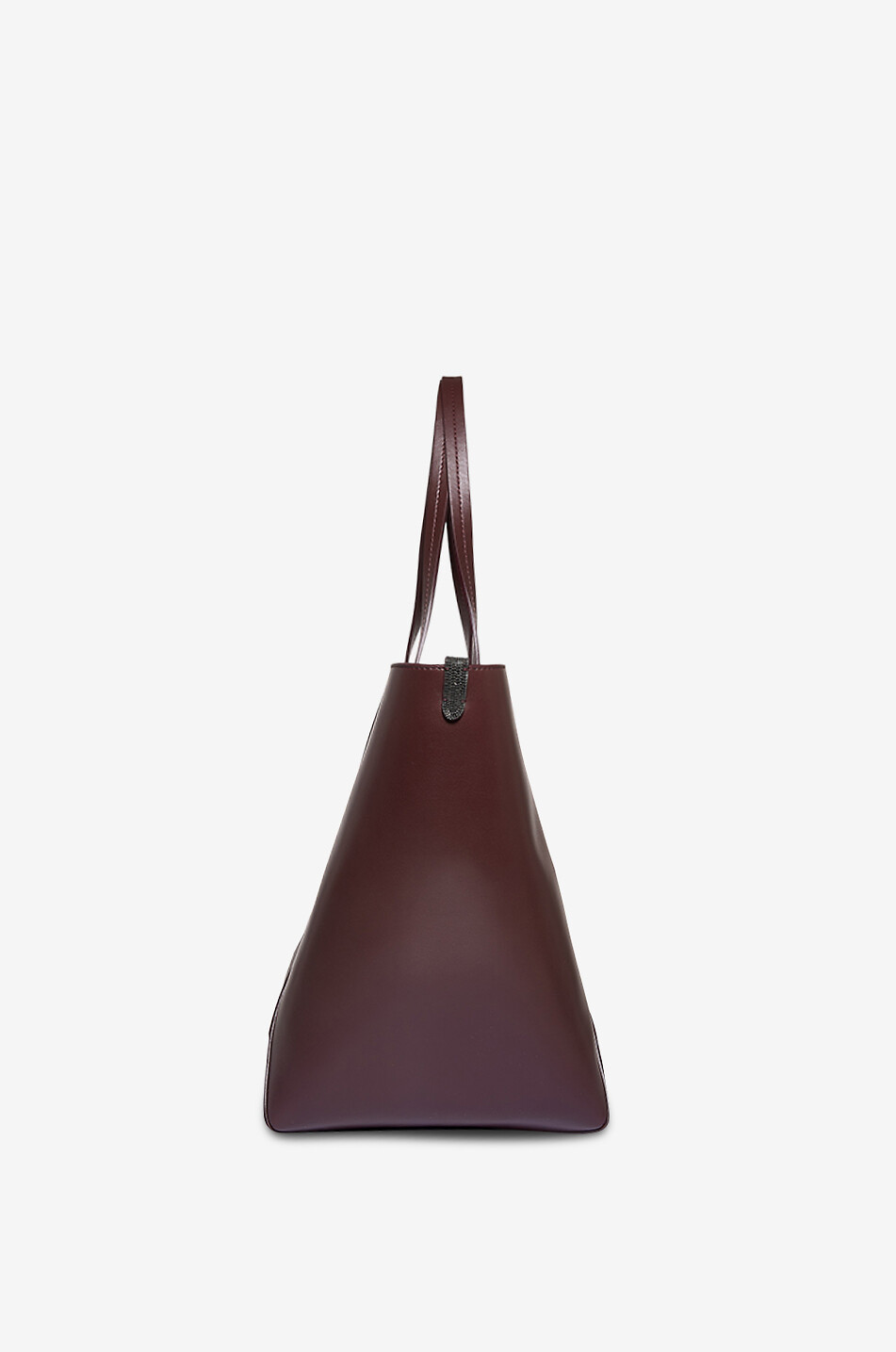 BRUNELLO CUCINELLI BC Duo smooth calfskin leather tote bag Women DARK RED 4