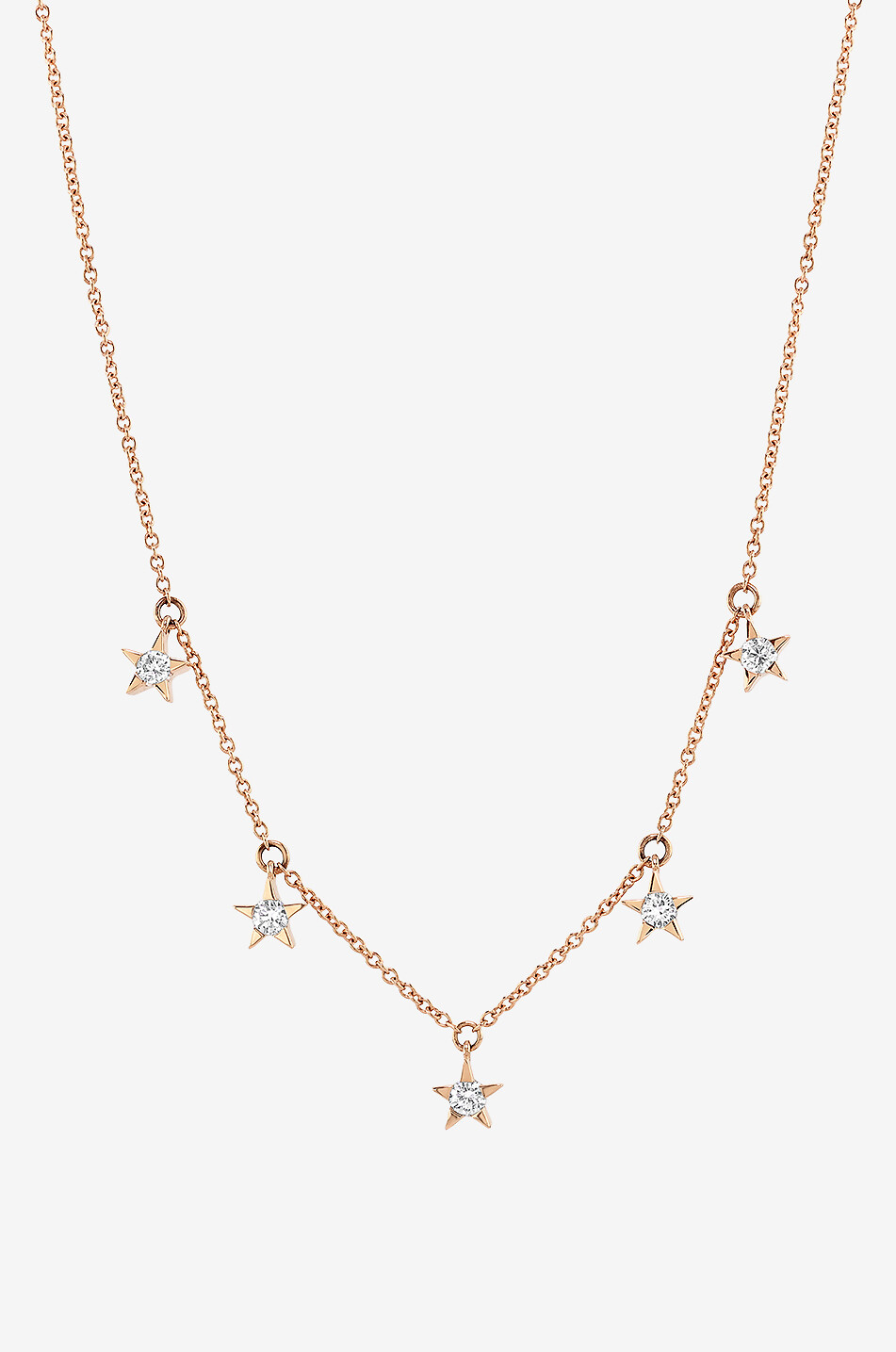 ROXANNE FIRST Many Stars pink gold and diamond necklace Women PINK 1