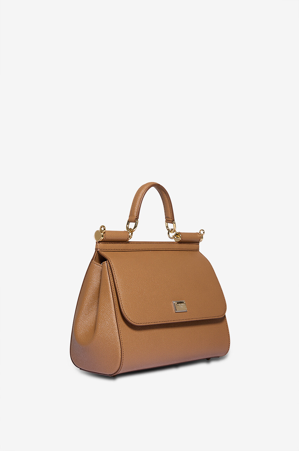 DOLCE & GABBANA Handtasche aus Dauphine-Leder Large Sicily Damen [akeneo-beigefonce] 2