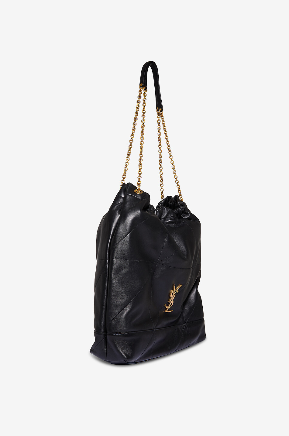 SAINT LAURENT PARIS Schultertasche aus gestepptem Nappaleder Jamie Pochon Large Damen SCHWARZ 2