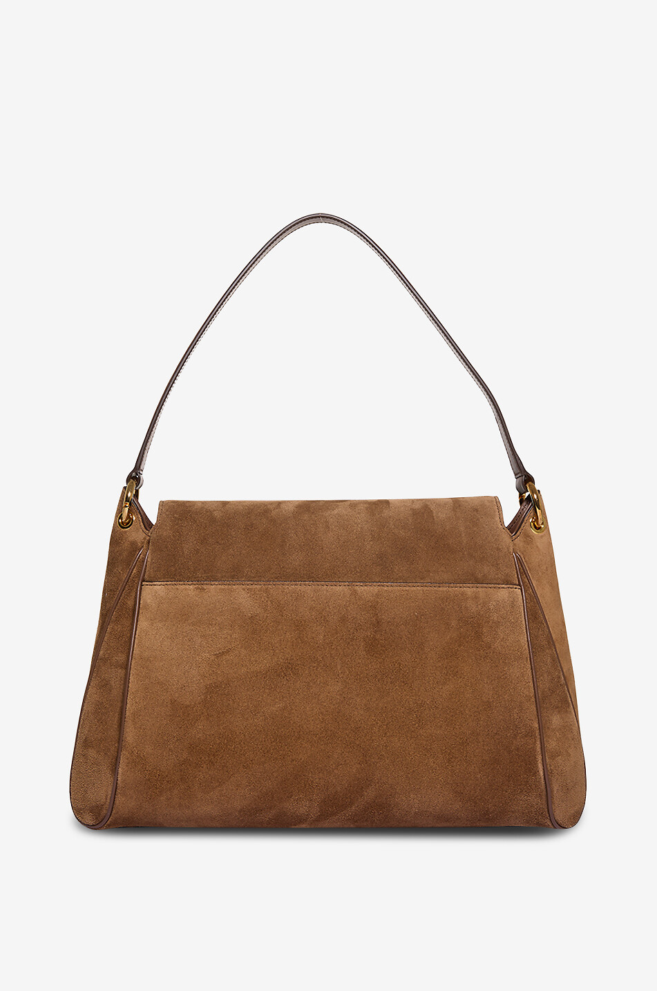 TOM FORD Tara Medium suede shoulder bag Women BROWN 3