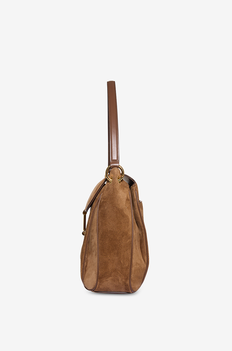 TOM FORD Tara Medium suede shoulder bag Women BROWN 4