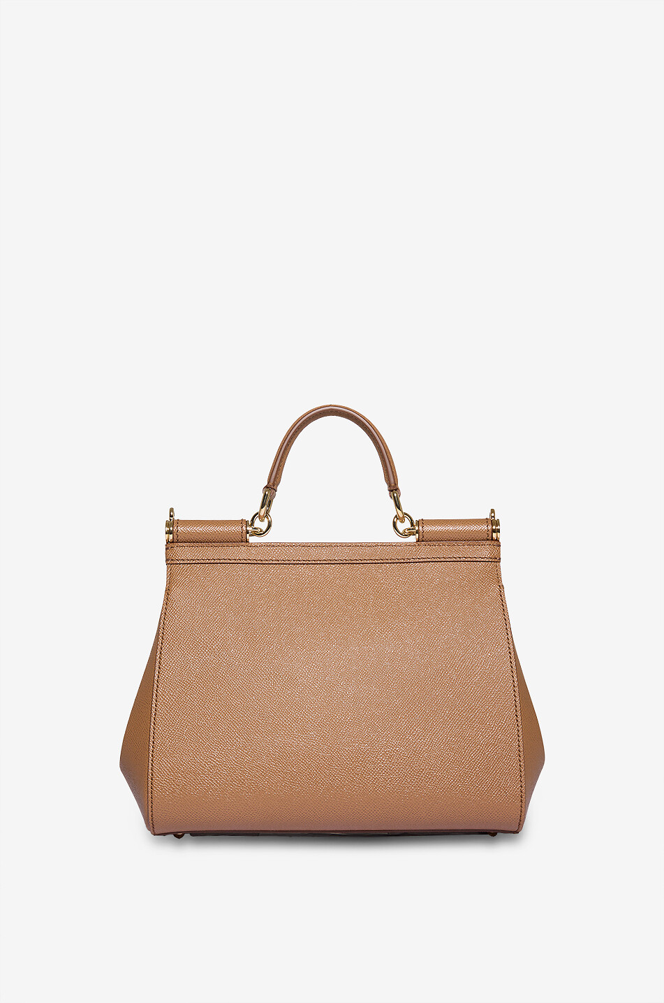 DOLCE & GABBANA Handtasche aus Dauphine-Leder Large Sicily Damen [akeneo-beigefonce] 3