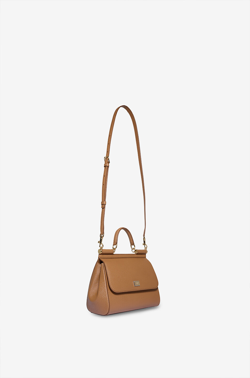 DOLCE & GABBANA Handtasche aus Dauphine-Leder Large Sicily Damen [akeneo-beigefonce] 5