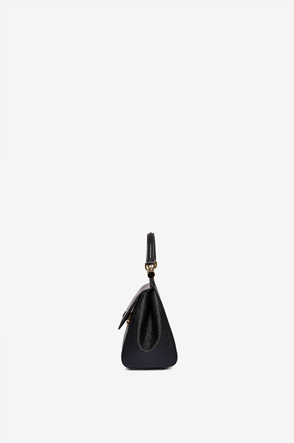 DOLCE & GABBANA Handtasche aus Dauphine-Leder Medium Sicily Damen SCHWARZ 4