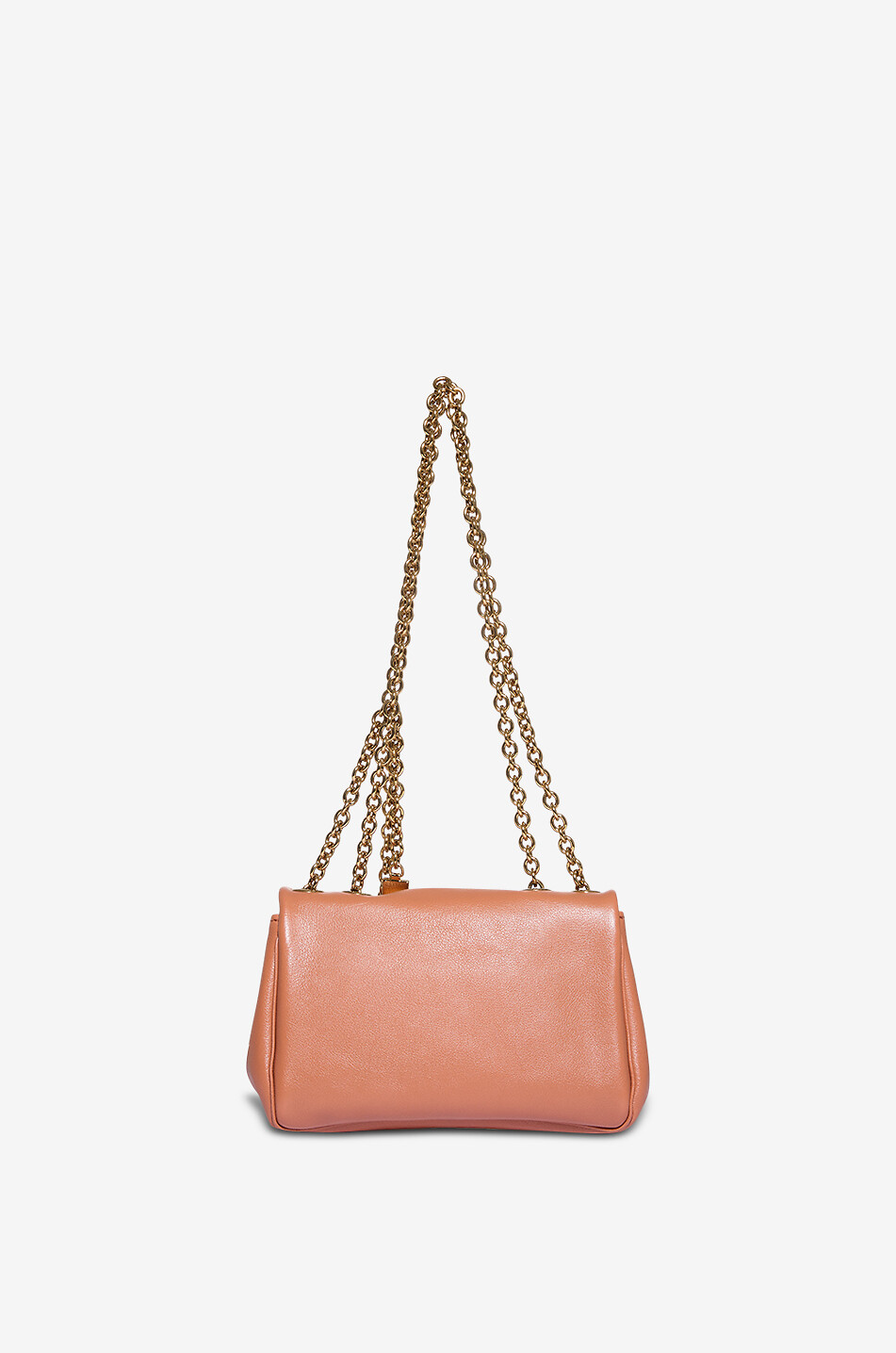 CHLOE Sac porté épaule en cuir grainé souple Chloé Heritage Small Femme MARRON 3