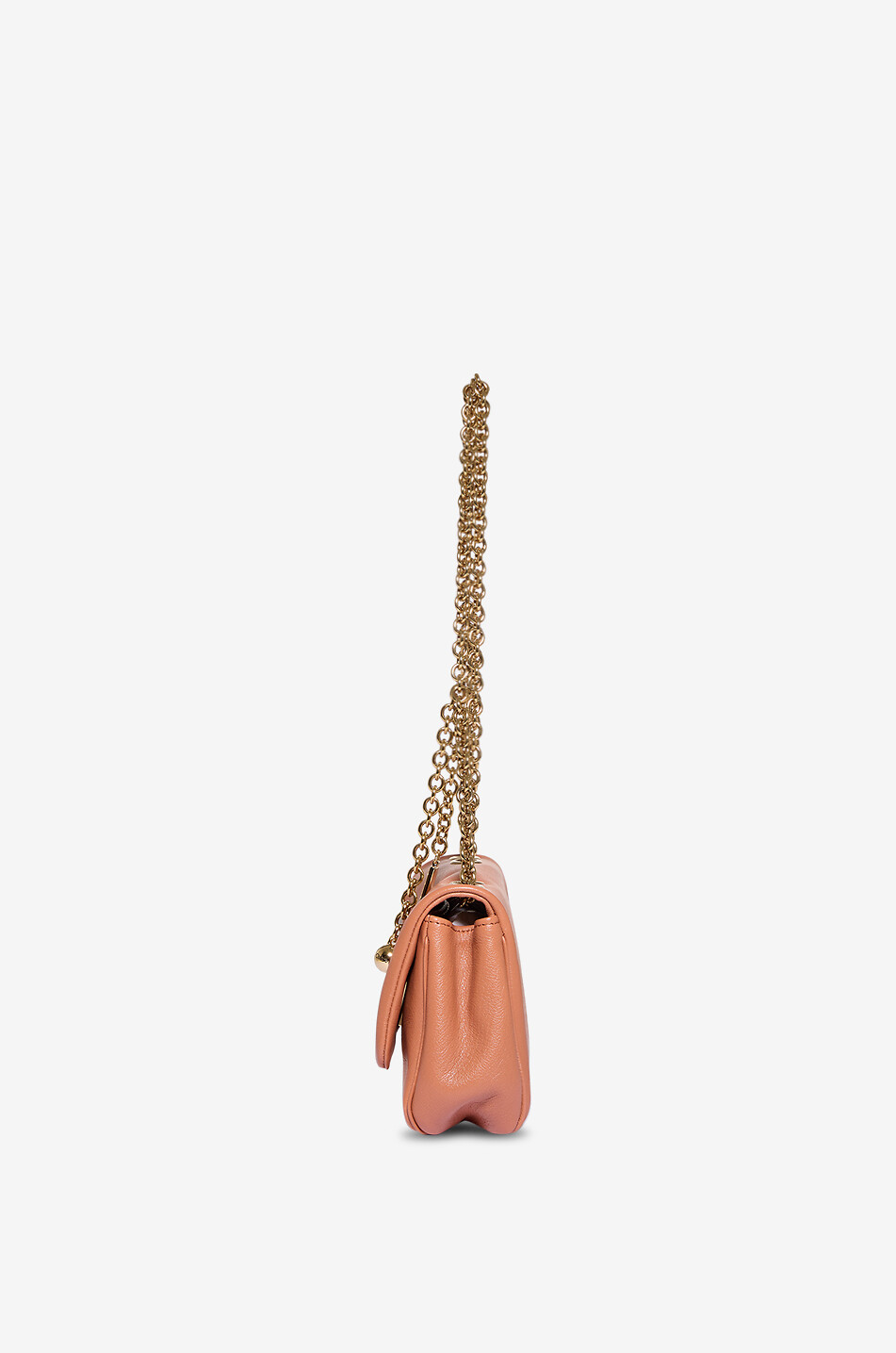 CHLOE Sac porté épaule en cuir grainé souple Chloé Heritage Small Femme MARRON 4