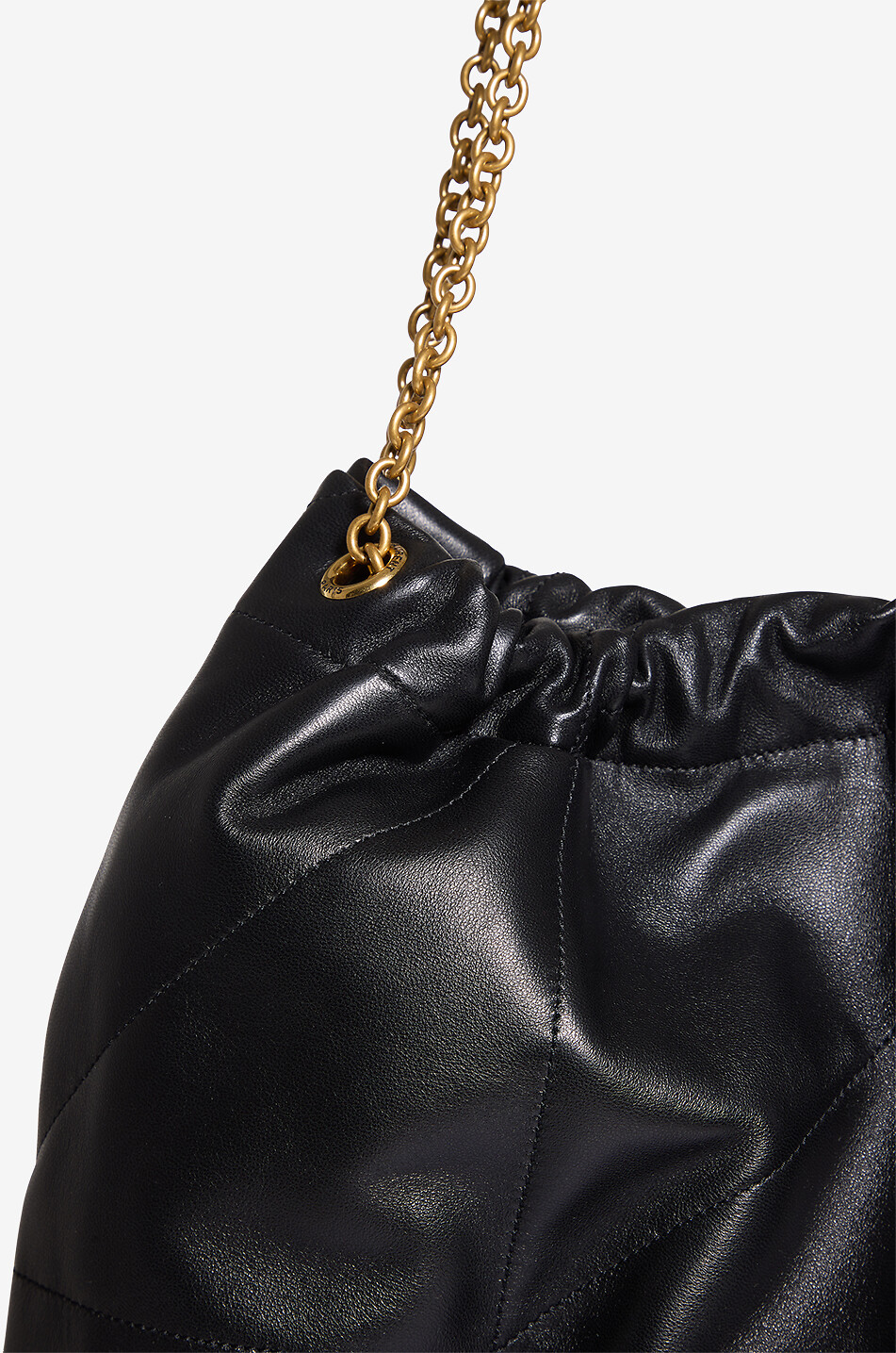 SAINT LAURENT PARIS Schultertasche aus gestepptem Nappaleder Jamie Pochon Large Damen SCHWARZ 5