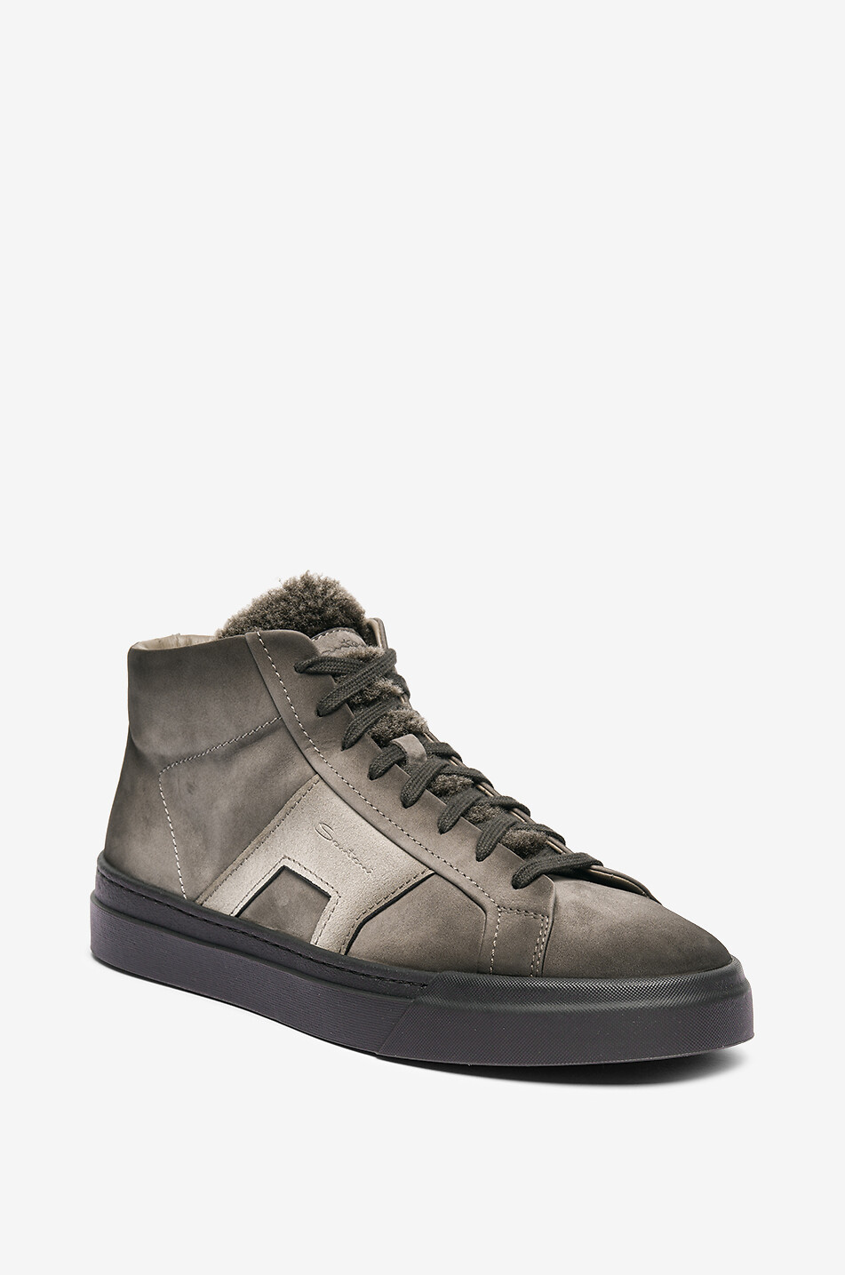 Baskets montantes en daim velours DBS